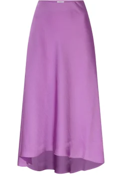 Satin Stretch Skirt Peppa | Pink... | Dante 6 | Little Soho