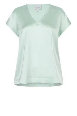 Satin Stretch Top Luiza | Green... | Dante 6 | Little Soho
