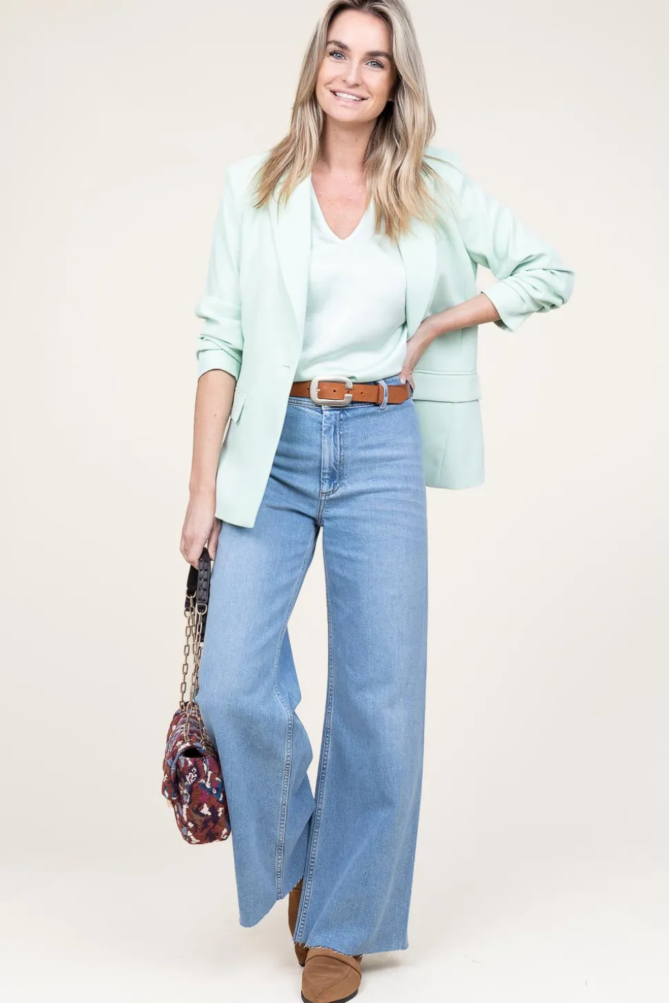 Satin Stretch Top Luiza | Green... | Dante 6 | Little Soho