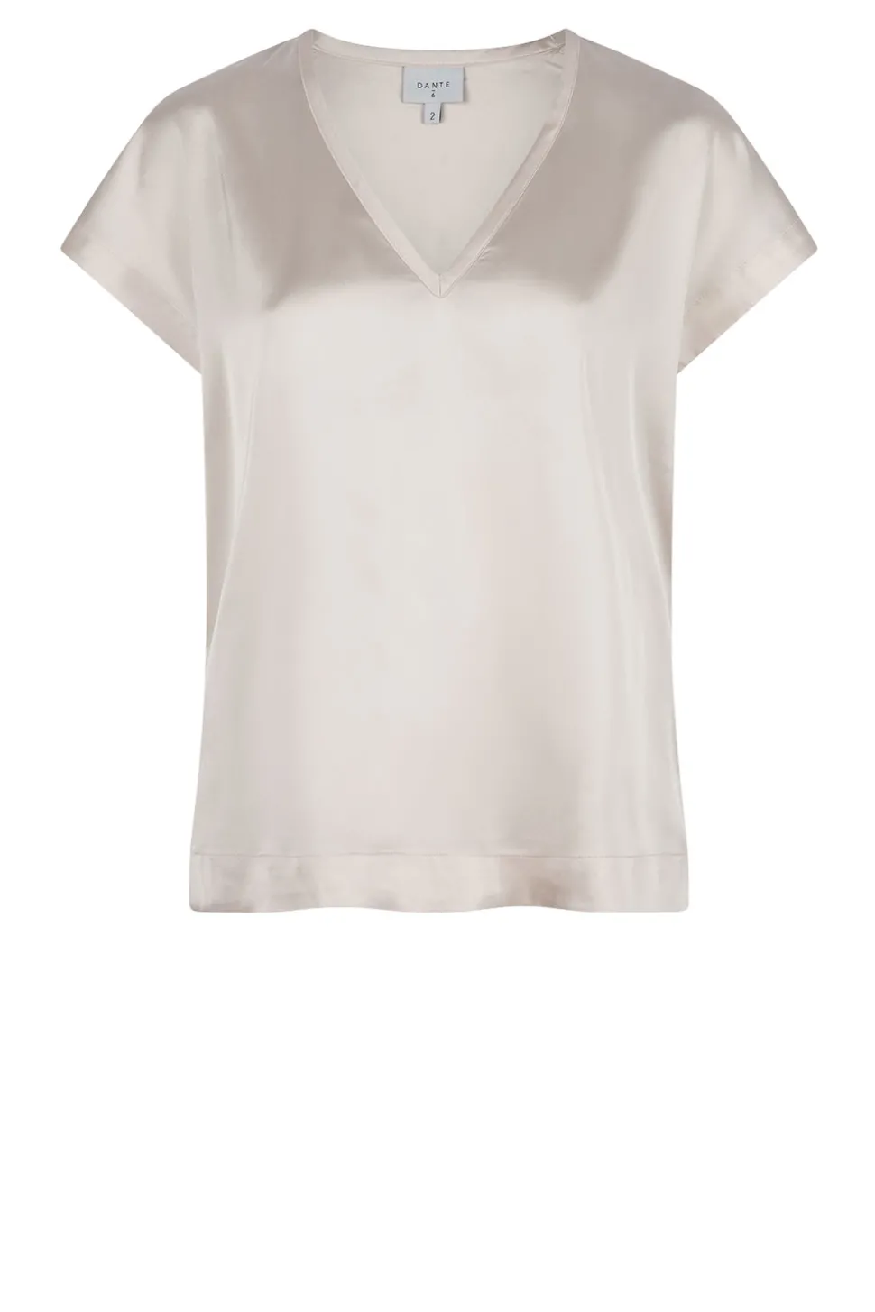 Satin Stretch Top Luiza | Natural... | Dante 6 | Little Soho