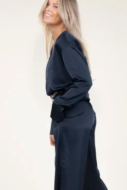 Satin Top Bodil | Blue... | Dante 6 | Little Soho