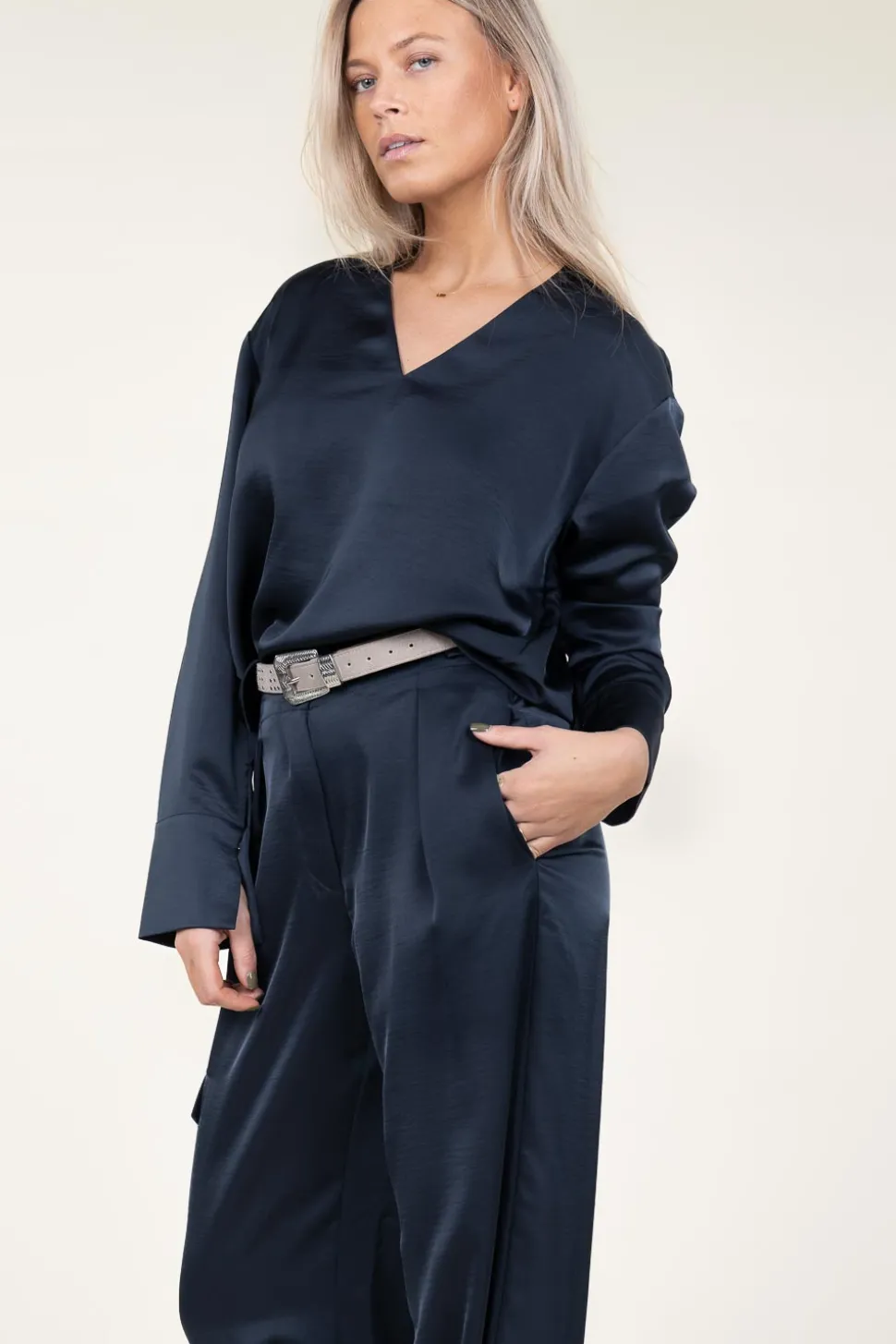 Satin Top Bodil | Blue... | Dante 6 | Little Soho