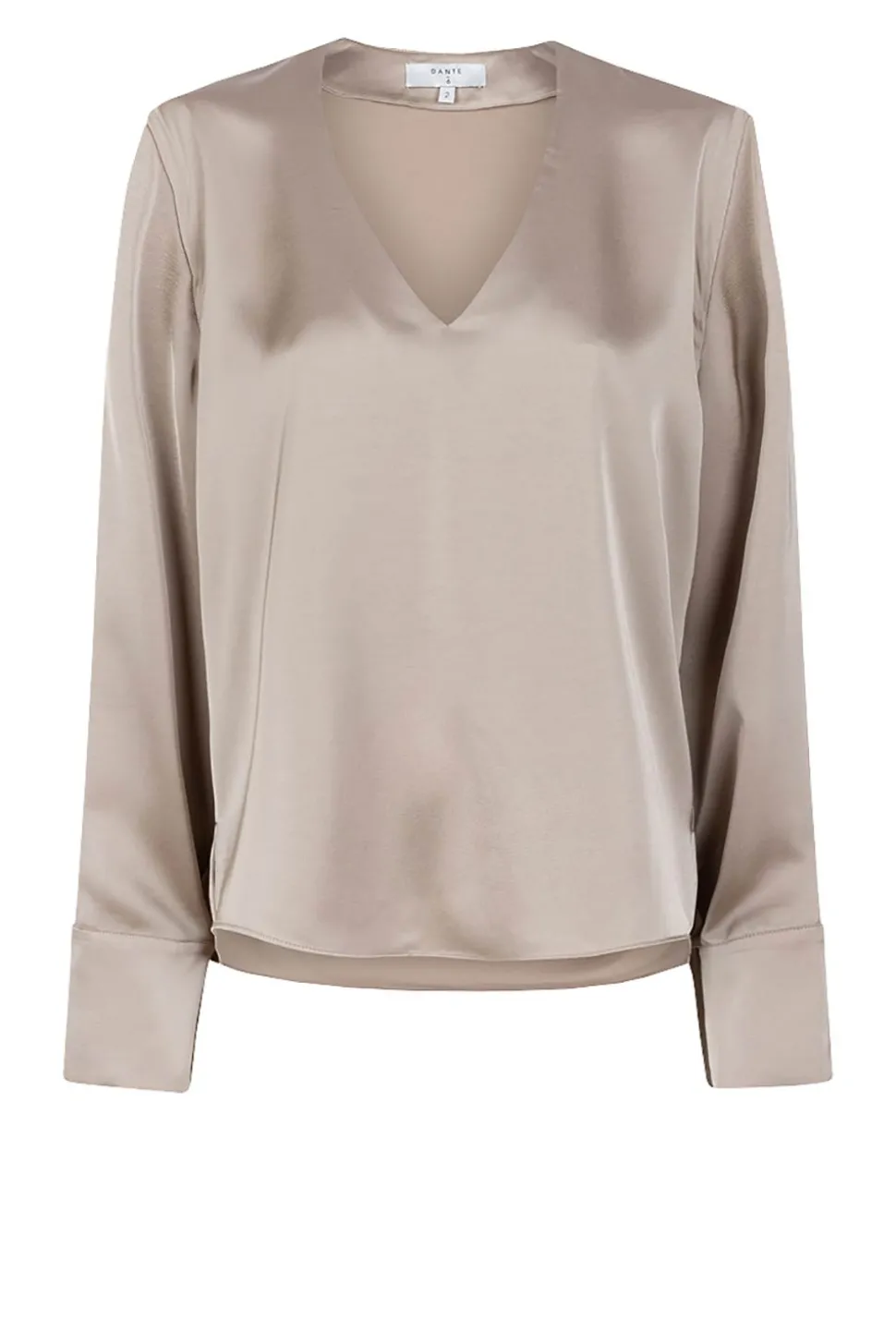 Satin Top Bodil | Taupe... | Dante 6 | Little Soho