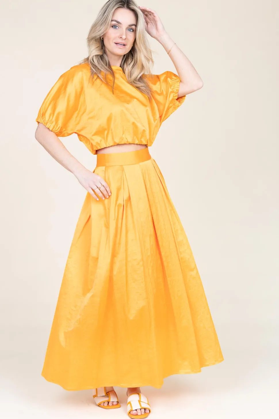 Satin Top Fez | Orange... | March23 | Little Soho