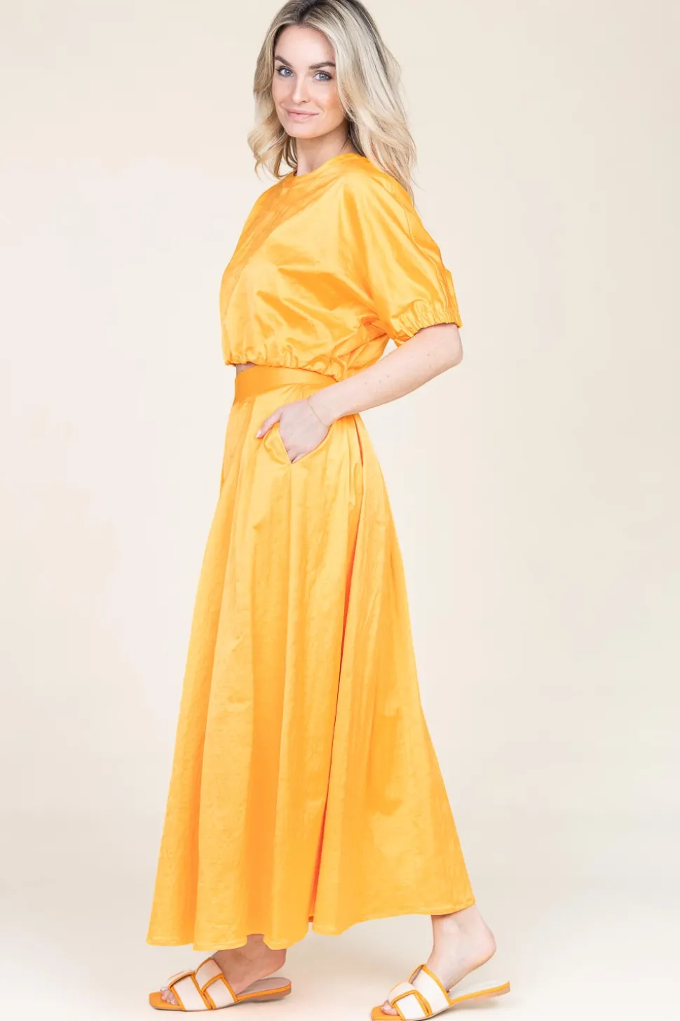 Satin Top Fez | Orange... | March23 | Little Soho