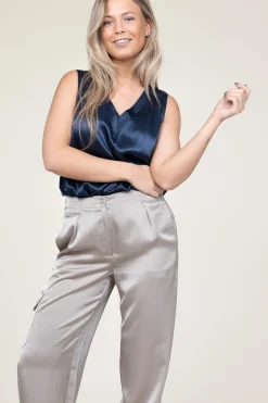 Satin Top Monte Carlo | Blue... | Greek Archaic Kori | Little Soho