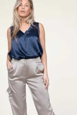 Satin Top Monte Carlo | Blue... | Greek Archaic Kori | Little Soho