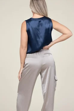 Satin Top Monte Carlo | Blue... | Greek Archaic Kori | Little Soho