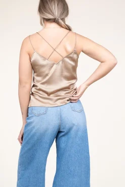 Satin Top Obu | Beige... | Dante 6 | Little Soho