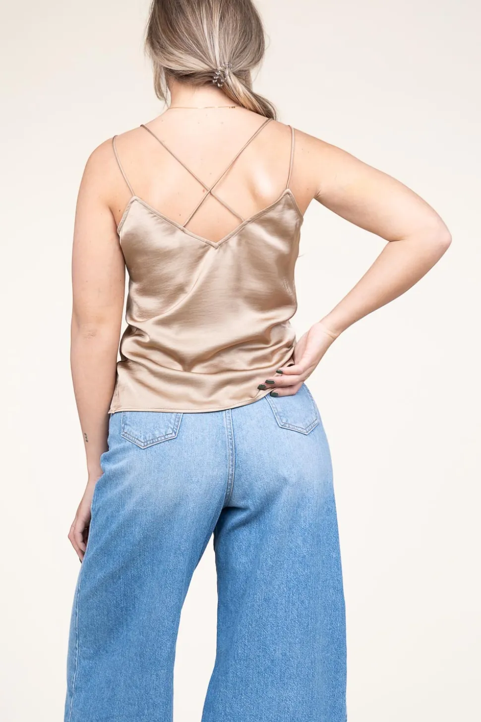 Satin Top Obu | Beige... | Dante 6 | Little Soho