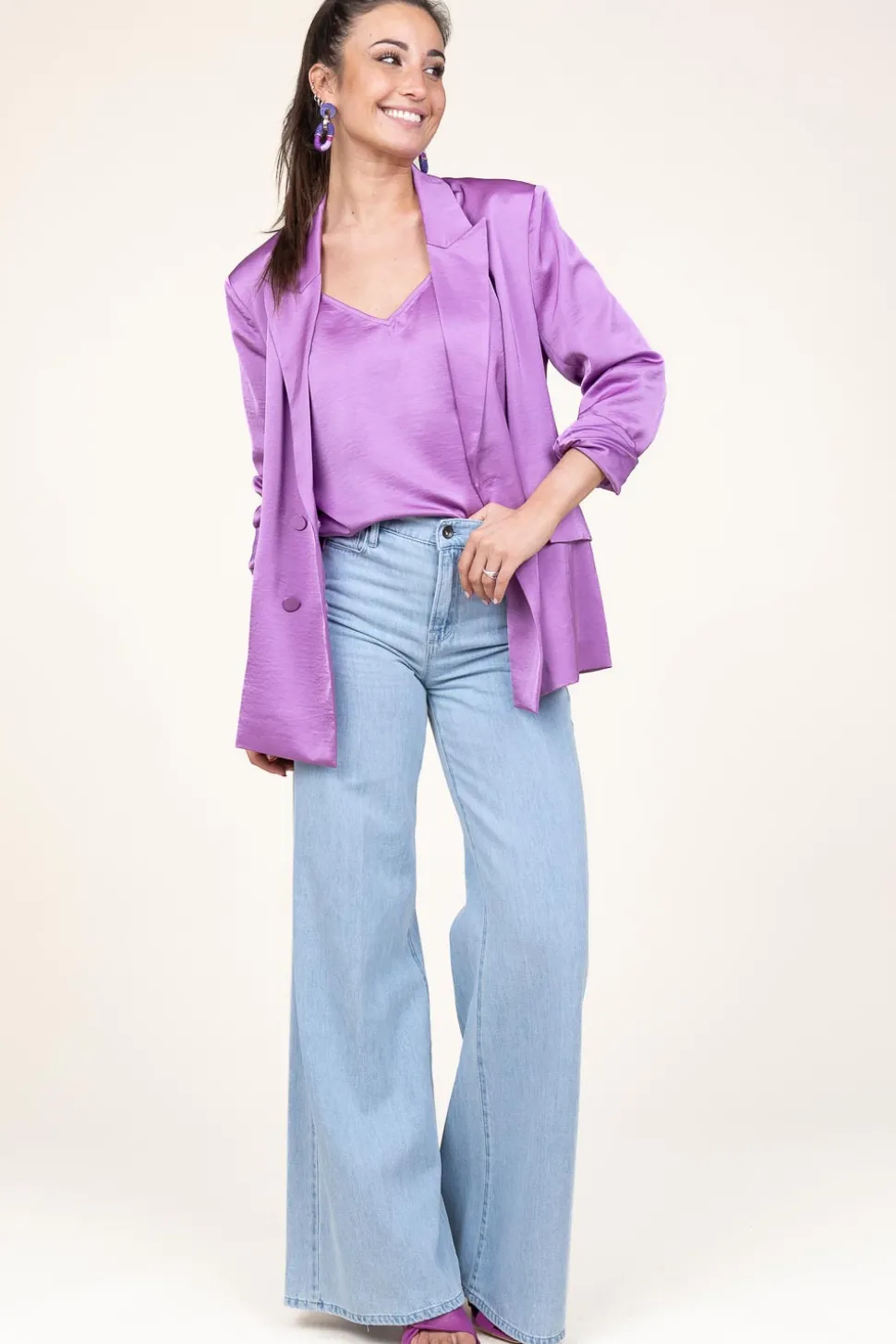 Satin Top Obu | Purple... | Dante 6 | Little Soho