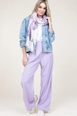 Scarf With Print Maartje | Purple... | Moment Amsterdam | Little Soho