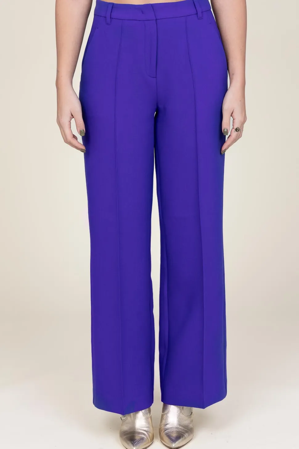 Scuba Stretch Trousers Neva | Purple... | Dante 6 | Little Soho