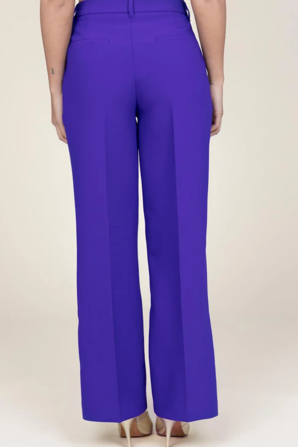 Scuba Stretch Trousers Neva | Purple... | Dante 6 | Little Soho