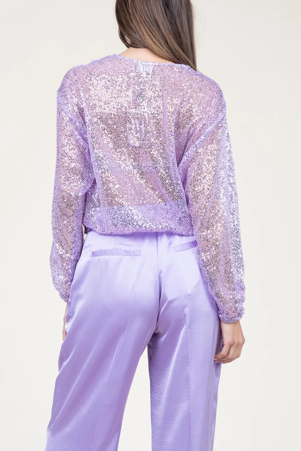 Sequin Wrap Top Crazyabout | Purple... | Dante 6 | Little Soho