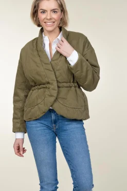 Shawl Neck Jacket Caly | Green... | Ba&Sh | Little Soho