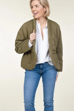 Shawl Neck Jacket Caly | Green... | Ba&Sh | Little Soho