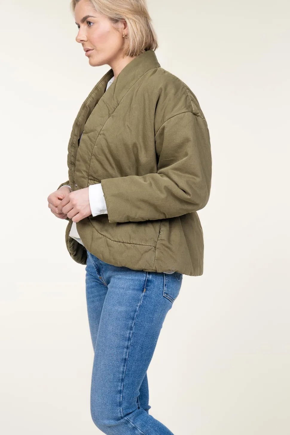 Shawl Neck Jacket Caly | Green... | Ba&Sh | Little Soho