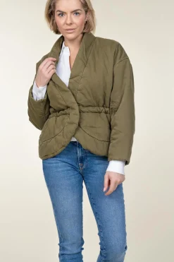 Shawl Neck Jacket Caly | Green... | Ba&Sh | Little Soho