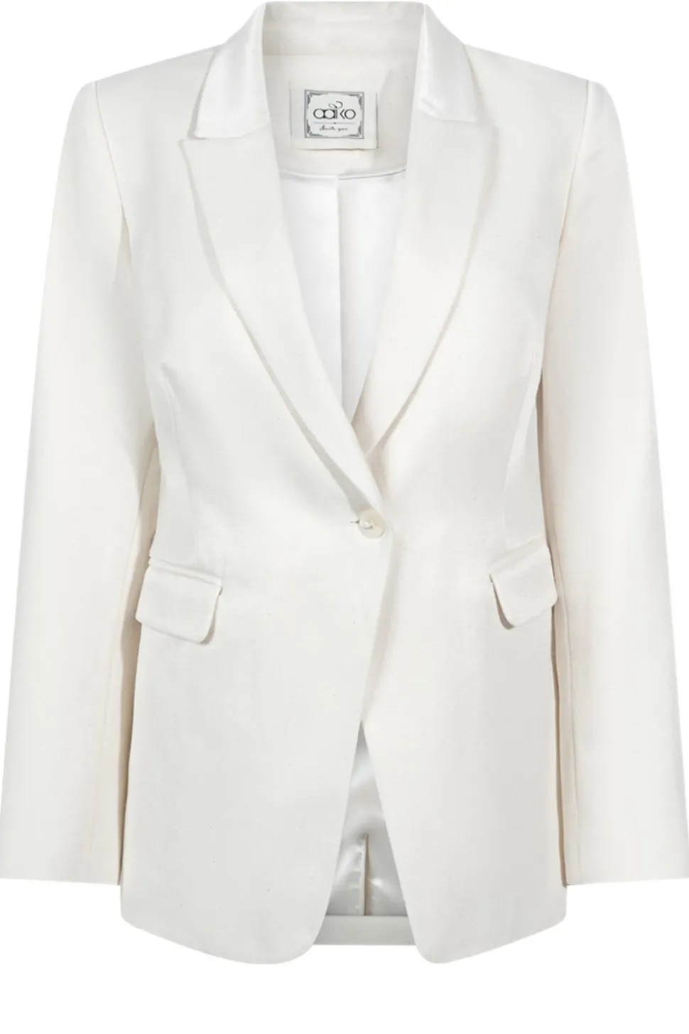 Shiny Blazer Amilla | White... | Aaiko | Little Soho