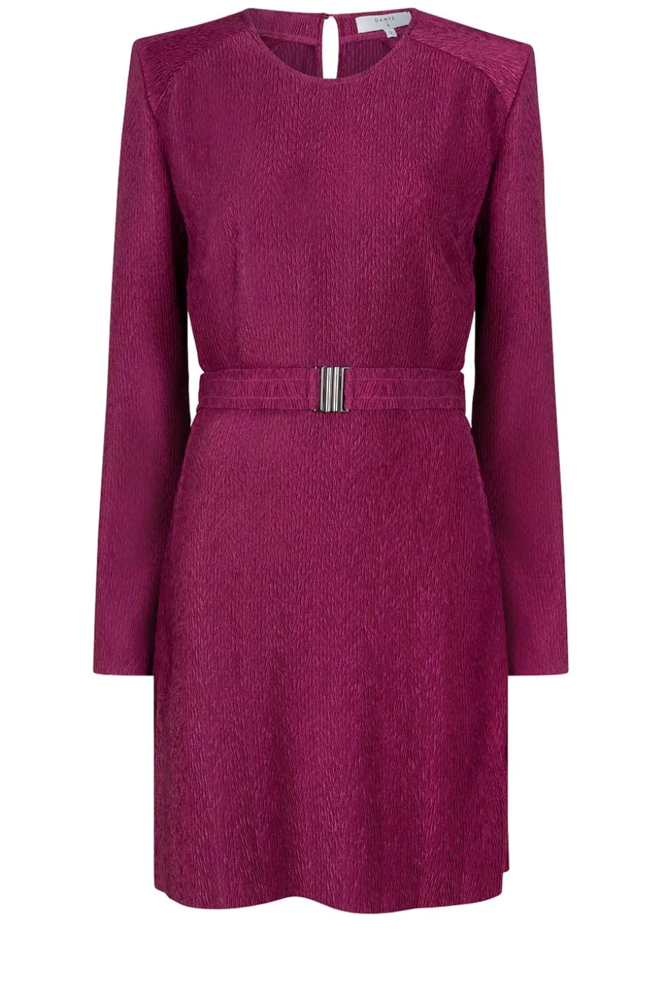 Shiny Jacquard Dress Arone | Bordeaux... | Dante 6 | Little Soho