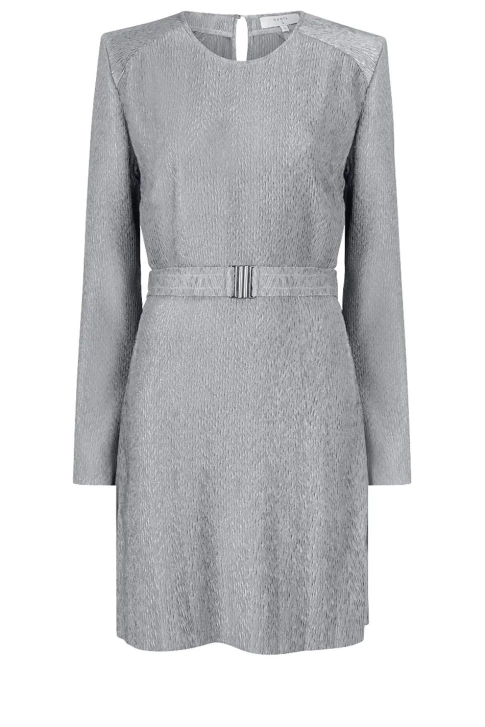 Shiny Jacquard Dress Arone | Silver... | Dante 6 | Little Soho