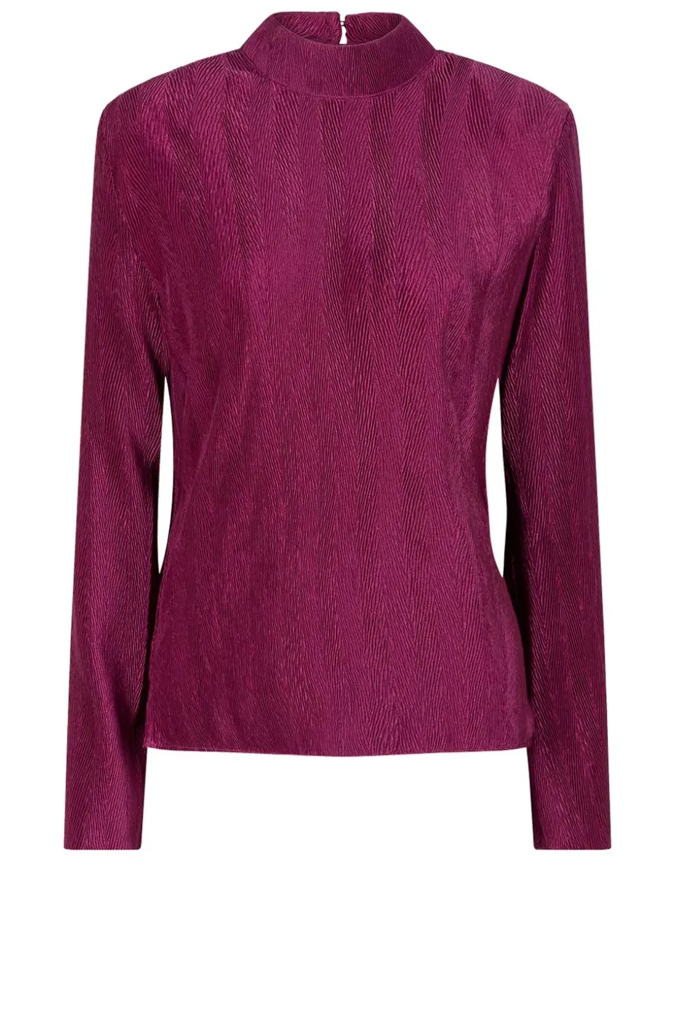 Shiny Jacquard Top Liz | Bordeaux... | Dante 6 | Little Soho