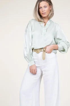 Shiny Top Tamari | Green... | Aaiko | Little Soho