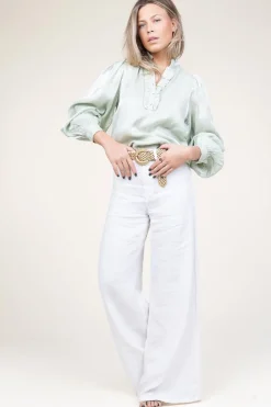 Shiny Top Tamari | Green... | Aaiko | Little Soho