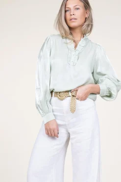 Shiny Top Tamari | Green... | Aaiko | Little Soho
