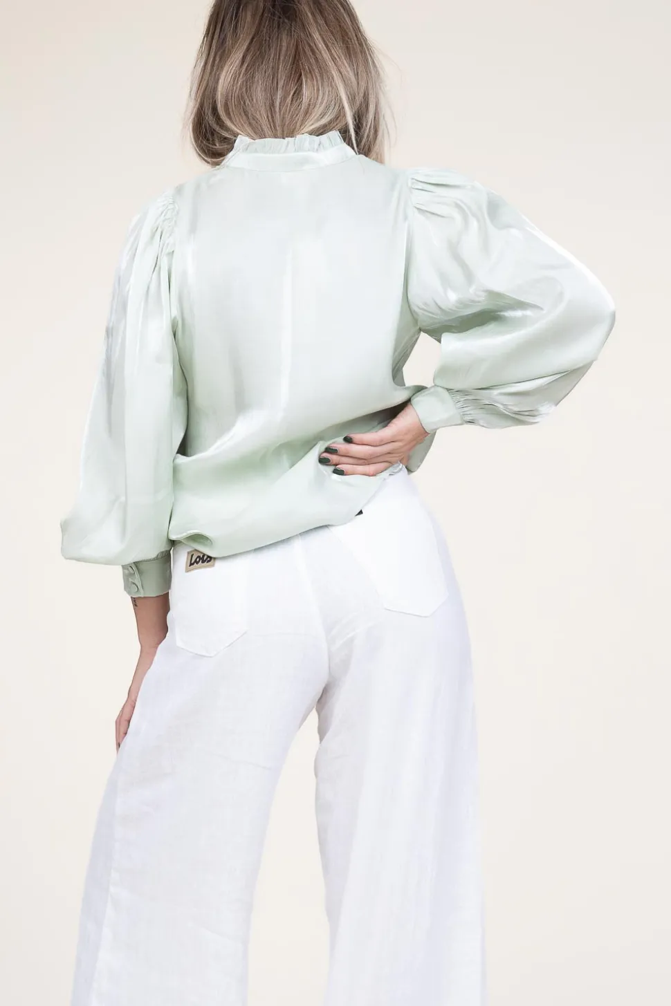 Shiny Top Tamari | Green... | Aaiko | Little Soho