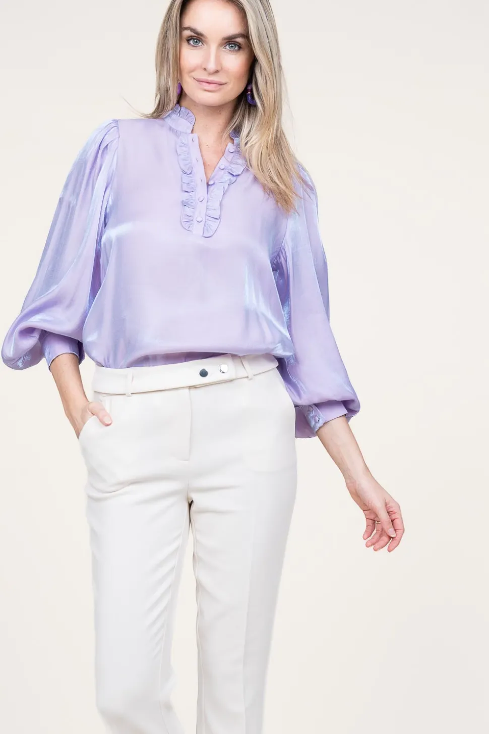 Shiny Top Tamari | Purple... | Aaiko | Little Soho