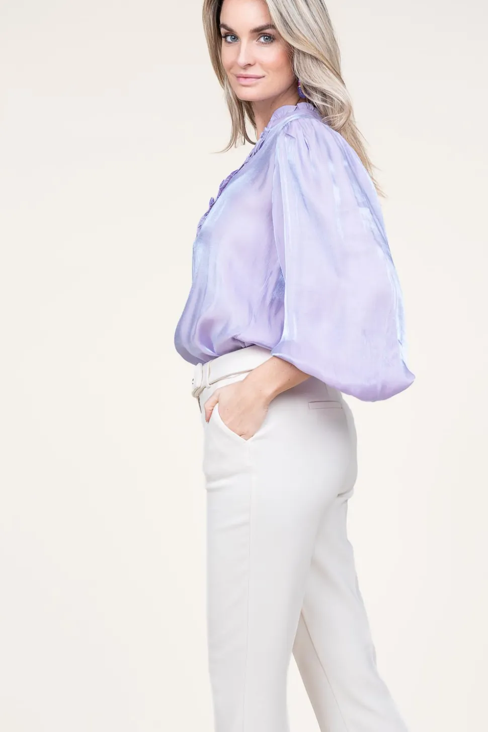 Shiny Top Tamari | Purple... | Aaiko | Little Soho
