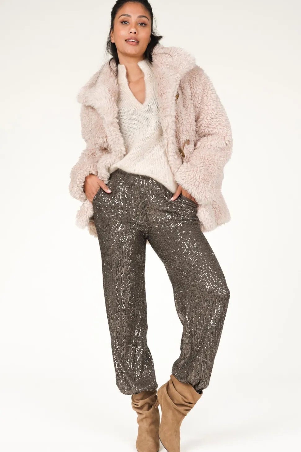 Short Suede Boots Faber | Beige... | Toral | Little Soho