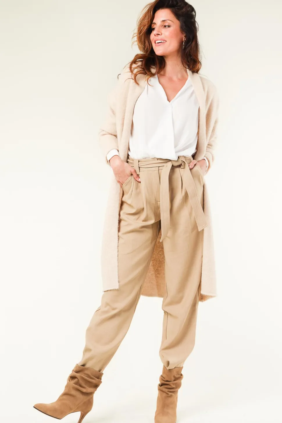 Short Suede Boots Faber | Beige... | Toral | Little Soho