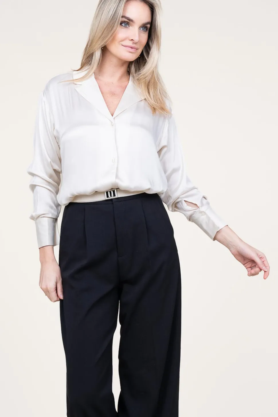 Silk Blouse Emery | Natural... | Dante 6 | Little Soho