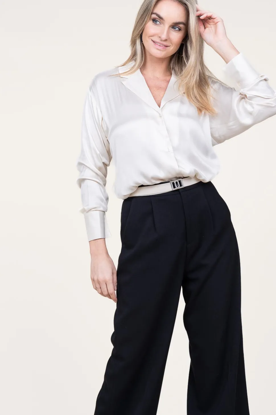Silk Blouse Emery | Natural... | Dante 6 | Little Soho