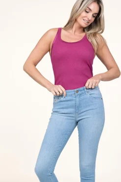 Silk Rib Top Faith | Berry... | Cc Heart | Little Soho