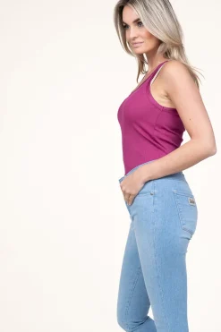 Silk Rib Top Faith | Berry... | Cc Heart | Little Soho