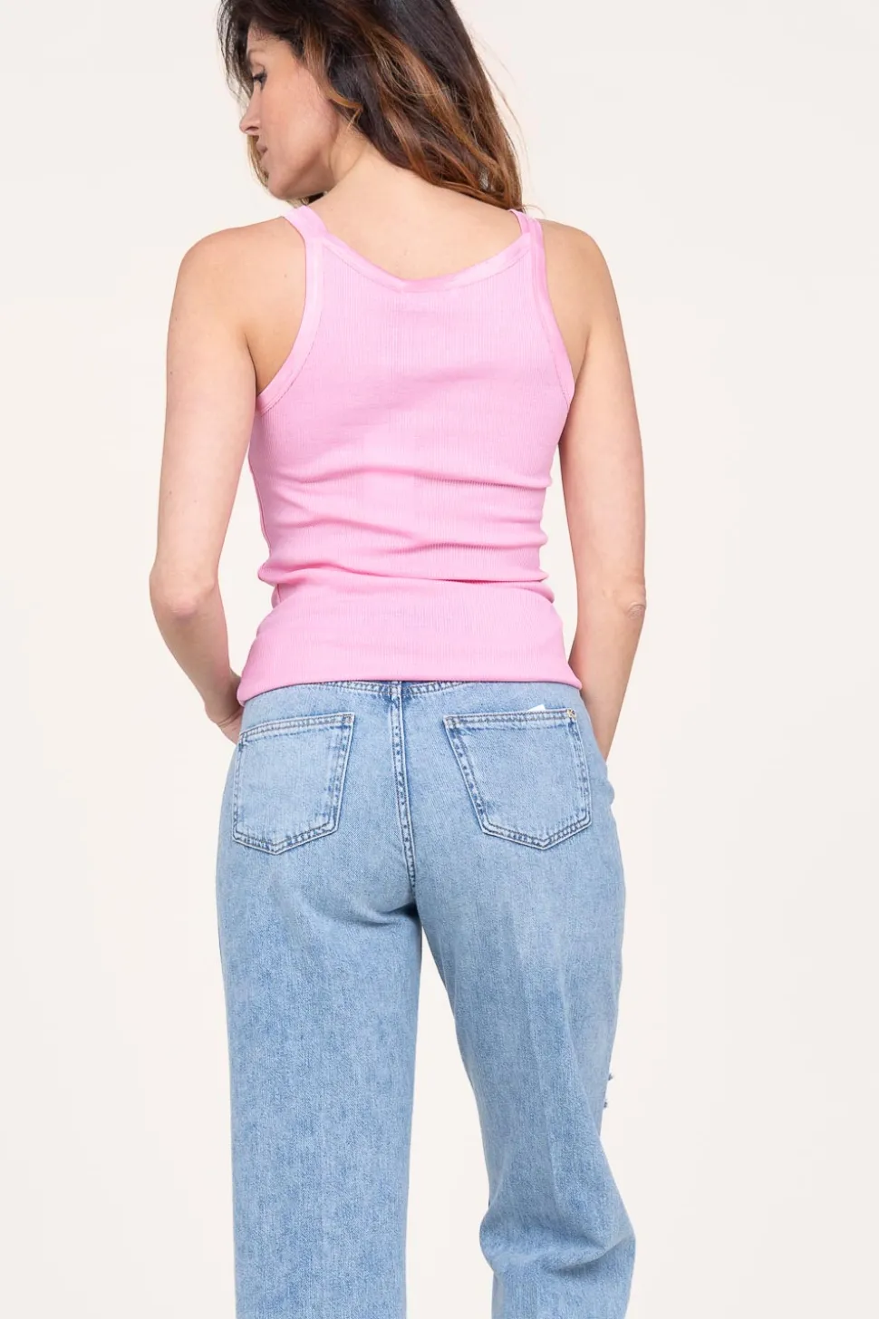 Silk Rib Top Faith | Pink... | Cc Heart | Little Soho