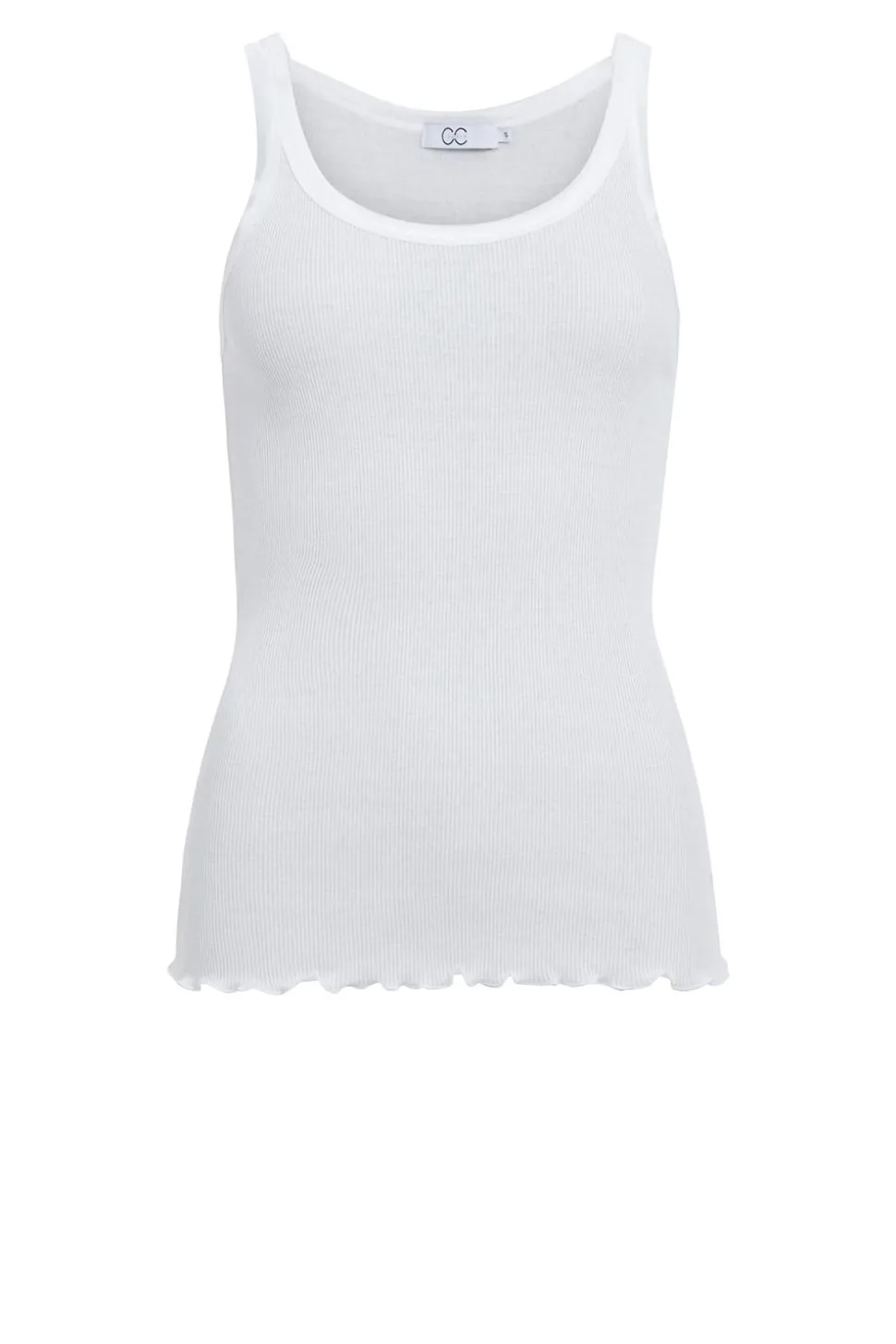 Silk Rib Top Faith | White... | Cc Heart | Little Soho
