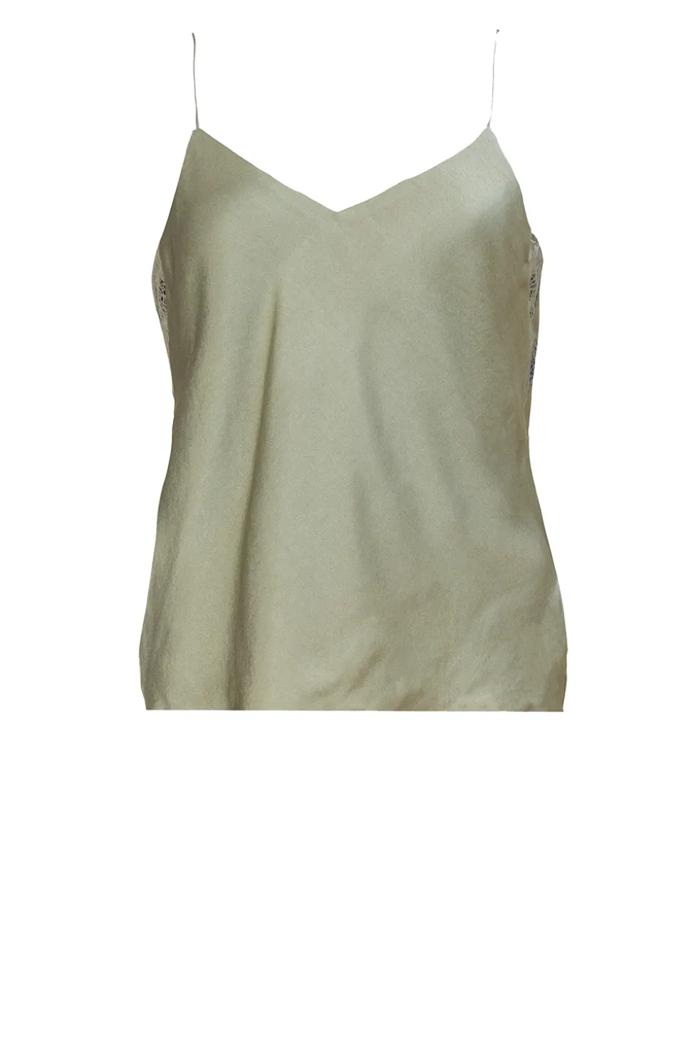 Silk Top With Lace Clarisse | Green... | Ba&Sh | Little Soho