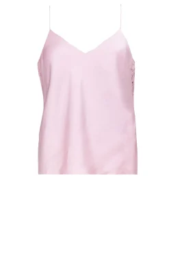 Silk Top With Lace Clarisse | Pink... | Ba&Sh | Little Soho