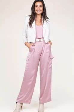 Silk Top With Lace Clarisse | Pink... | Ba&Sh | Little Soho