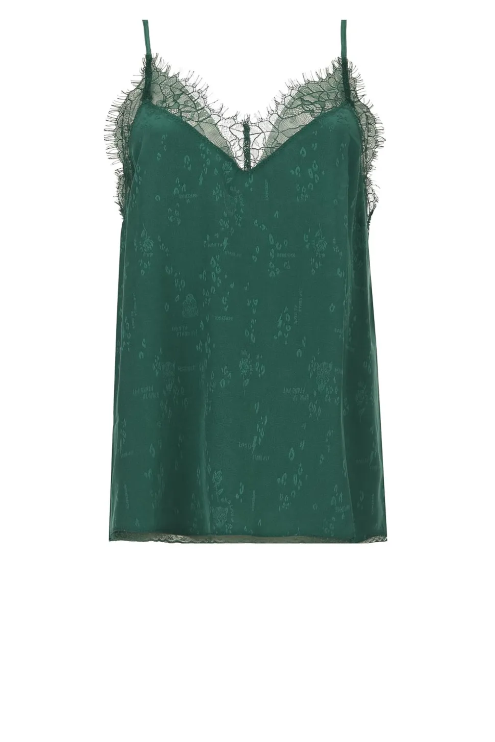 Silk Top With Lace Taylor | Green... | Berenice | Little Soho