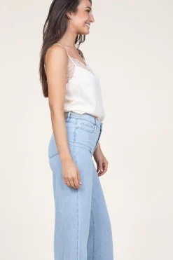 Silk Top With Lace Taylor | Natural... | Berenice | Little Soho