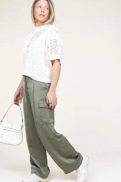 Silk Trousers Cary | Green... | Ba&Sh | Little Soho