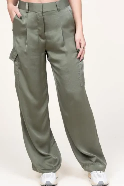 Silk Trousers Cary | Green... | Ba&Sh | Little Soho