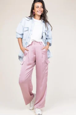 Silk Trousers Cary | Pink... | Ba&Sh | Little Soho