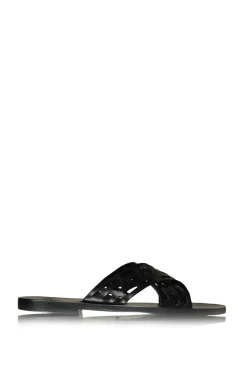 Slippers With Openwork Details Kardiani | Black... | Zoes | Little Soho